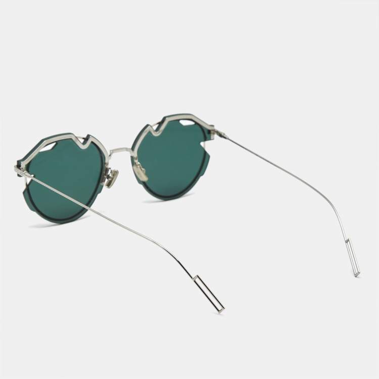 Pre Owned Dior Homme Grey/Silver Tone Mirrored Breaker Aviator Sunglasses
