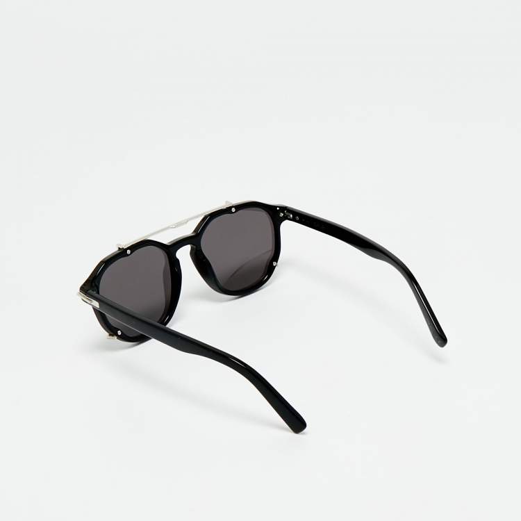 Pre Owned Dior Black Blacksuit RI Aviator Sunglasses   