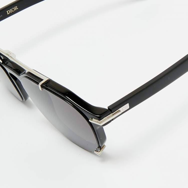 Pre Owned Dior Black Blacksuit RI Aviator Sunglasses   