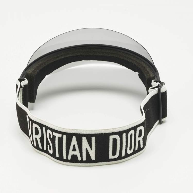 Pre Owned Dior Grey/Black Dior Club1 Sun Visor