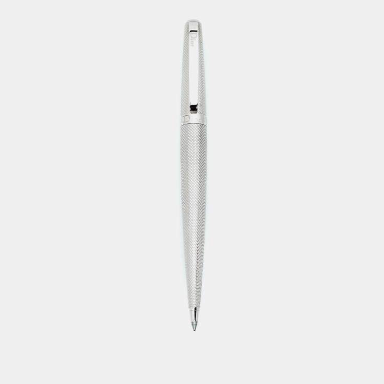 Pre Owned Christian Dior Silver Tone Ballpoint Pen