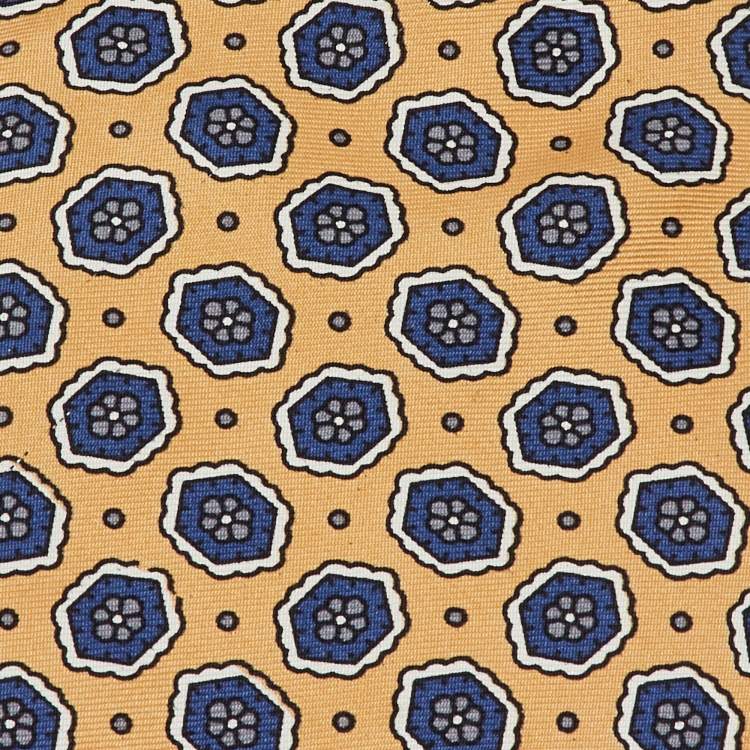 Pre Owned Dior Multicolor Vintage Printed Silk Traditional Tie