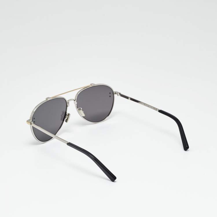 Pre Owned Dior Black CD Diamond A1U F2A0 Aviator Sunglasses