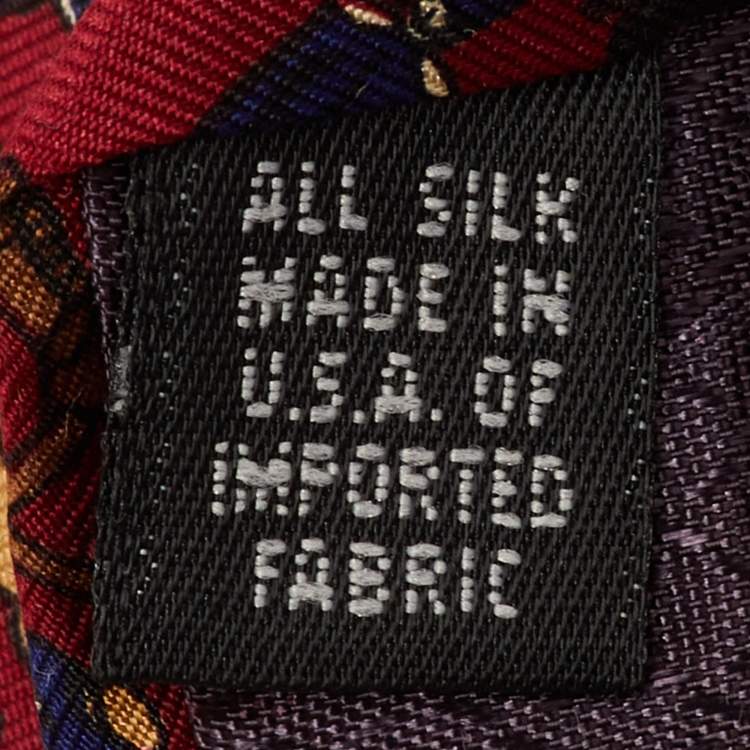 Pre Owned ربطة عنق حرير تقليدية نقش عيد الميلاد ديور فينتاج