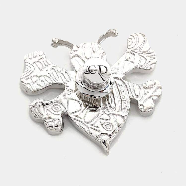 Pre Owned Dior Silver Bee Brooch
