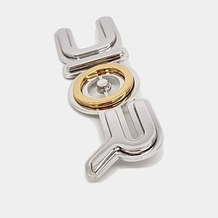 Pre Owned Dior Gold Silver Plated Brooch