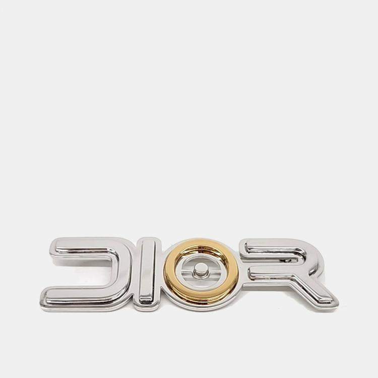 Pre Owned Dior Gold Silver Plated Brooch
