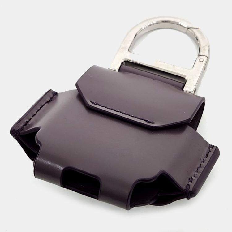 Pre Owned غلاف إيربودز ديور جلد أرجواني