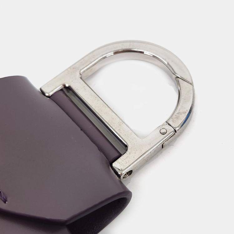 Pre Owned غلاف إيربودز ديور جلد أرجواني