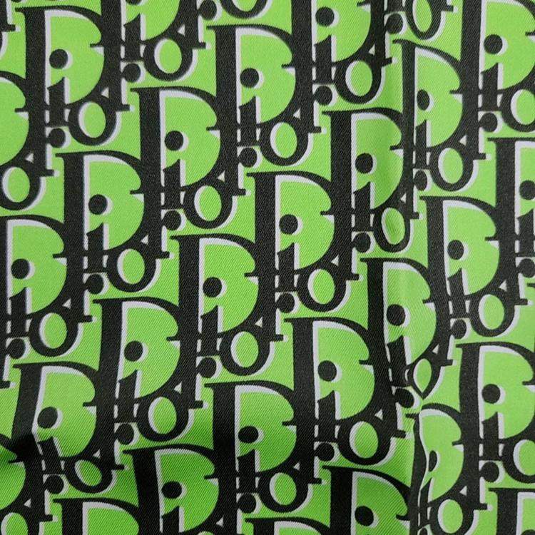 Pre Owned Dior silk scarf and scarf ring