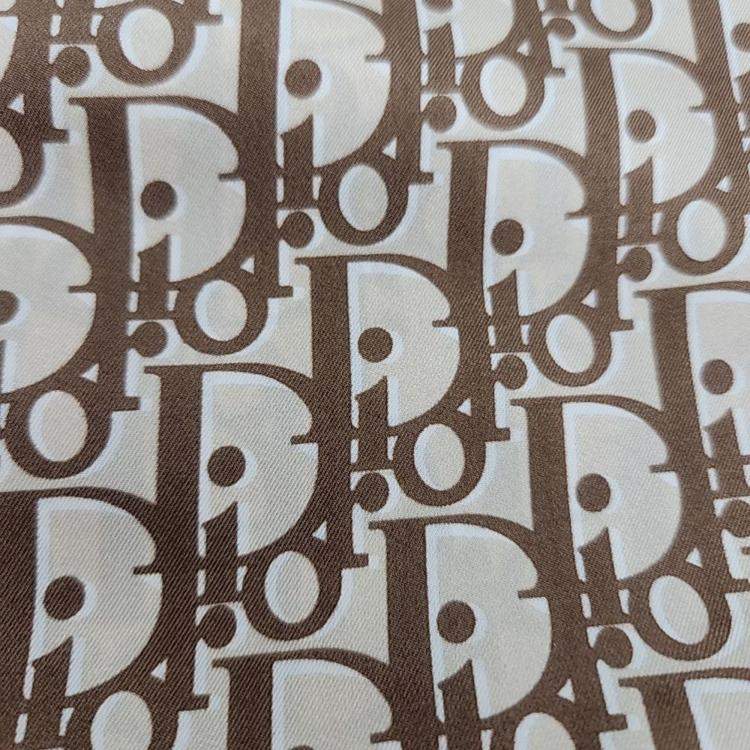 Pre Owned Dior silk scarf + scarf ring