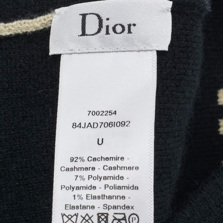 Pre Owned Dior Black J'adior Cashmere Beanie One Size