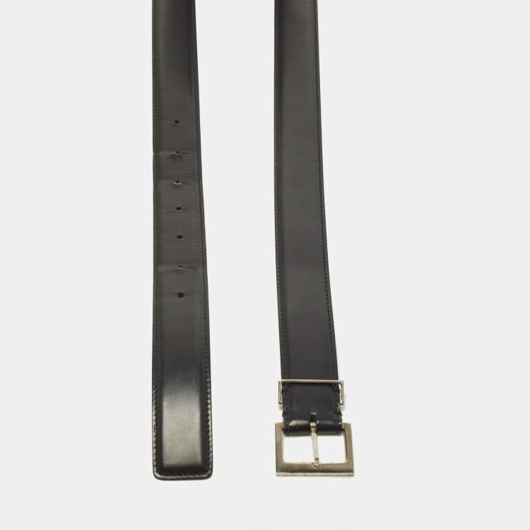 Pre Owned Dior 110CM Buckle Belt Black Leather