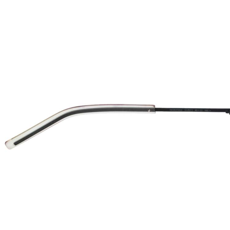 Pre Owned Dior Homme Shiny & Matte Black/ Grey 0196S Round Sunglasses