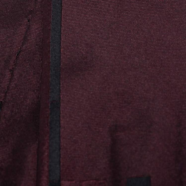 Pre Owned Dior Homme Bordeaux Silk Skinny Tie 