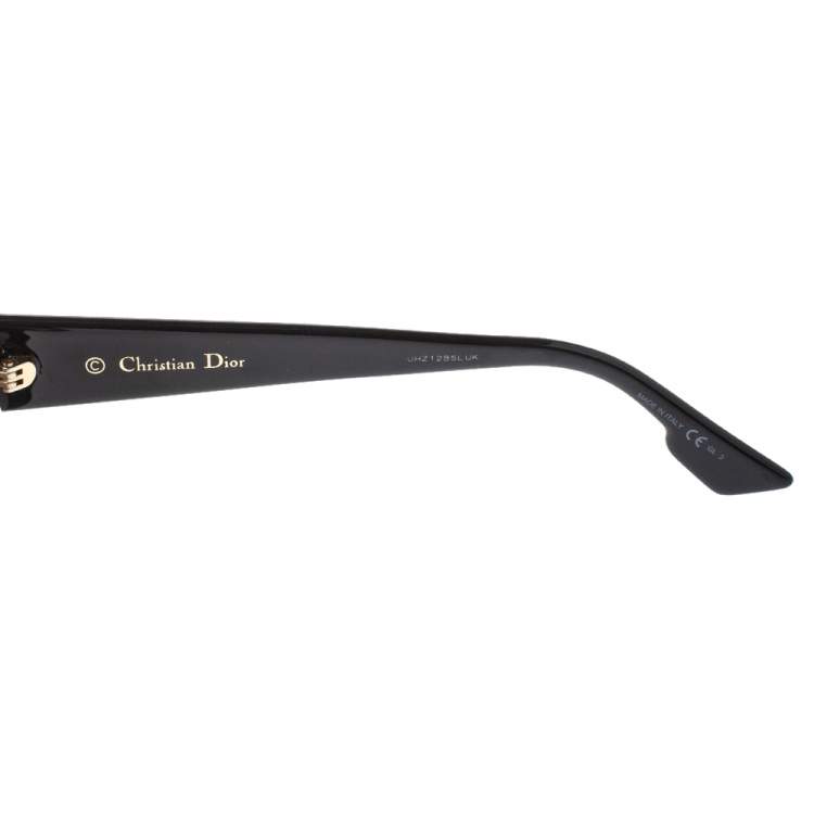 Pre Owned Dior Black Mirror Dior Hit Square Sunglasses