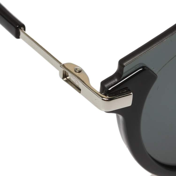 Pre Owned Dior Homme Black/ Dark Grey Diorfuturistic Aviator Sunglasses