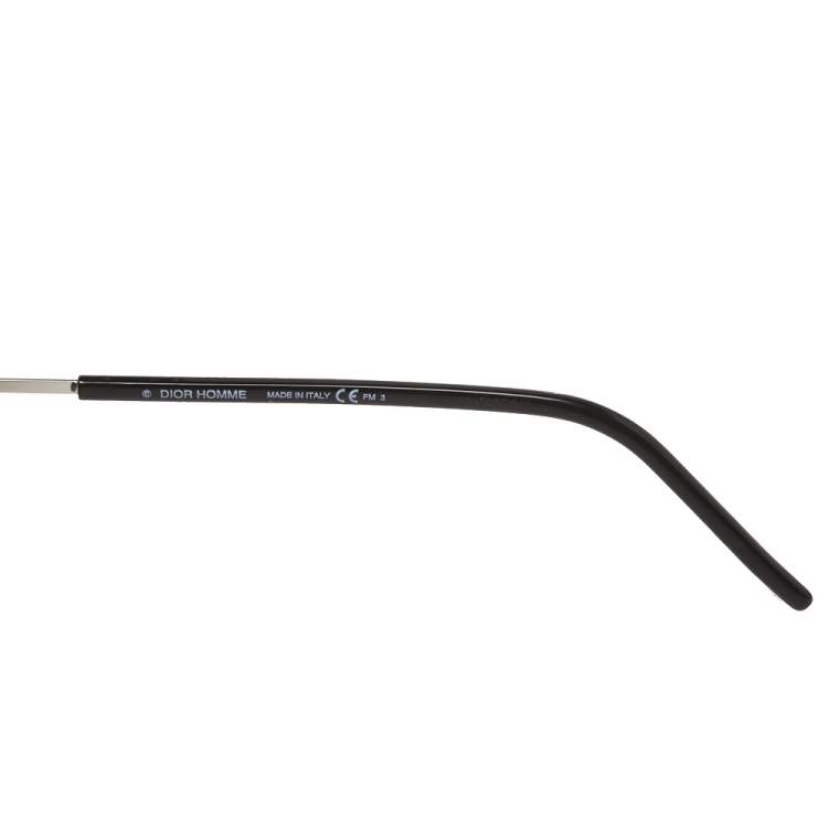 Pre Owned Dior Homme Black/ Dark Grey Diorfuturistic Aviator Sunglasses