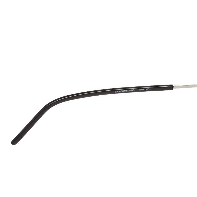 Pre Owned Dior Homme Black/ Dark Grey Diorfuturistic Aviator Sunglasses