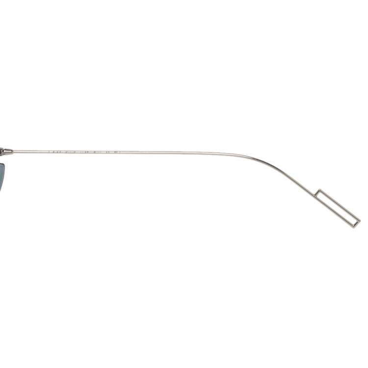 Pre Owned Dior Silver Mirror 0100T Aviator Sunglasses