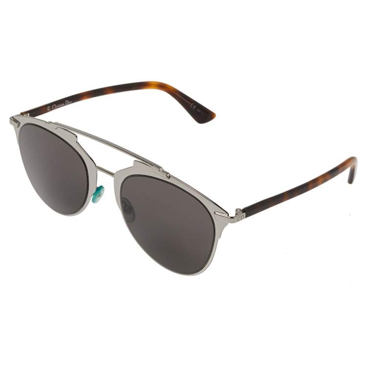 Pre Owned Dior Brown Havana/Grey 31ZNR Aviator Sunglasses