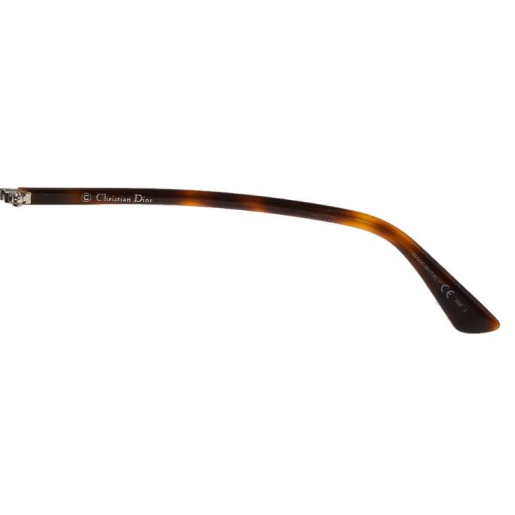 Pre Owned Dior Brown Havana/Grey 31ZNR Aviator Sunglasses