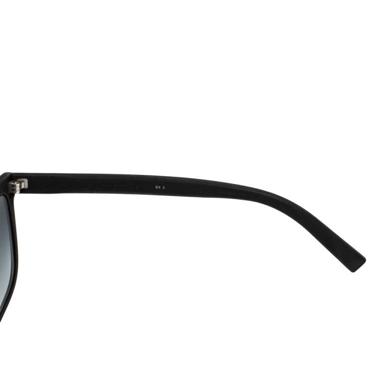 Pre Owned Dior Black/Grey DIOR0200S Rectangle Sunglasses