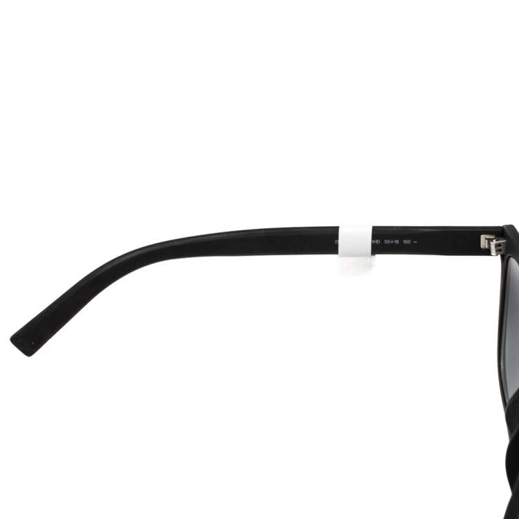 Pre Owned Dior Black/Grey DIOR0200S Rectangle Sunglasses