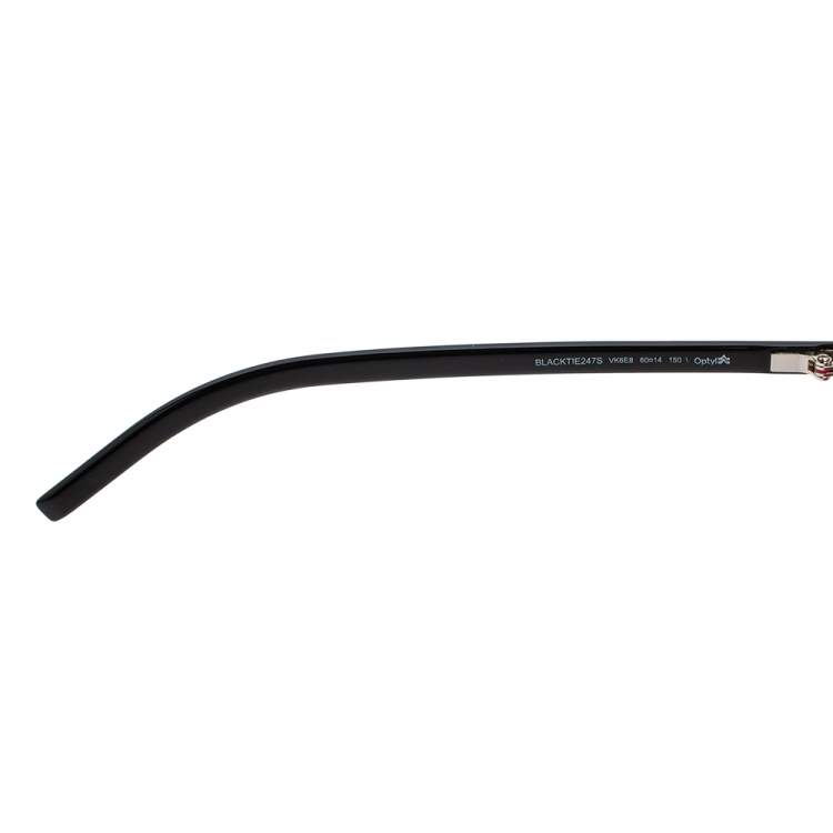 Pre Owned Dior Homme White/ Fuchsia Blacktie Cat-Eye Sunglasses