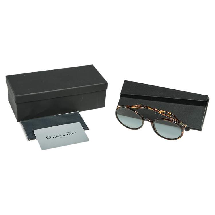 Pre Owned Dior Brown Havana/ Grey SoStellaire2 Round Sunglasses