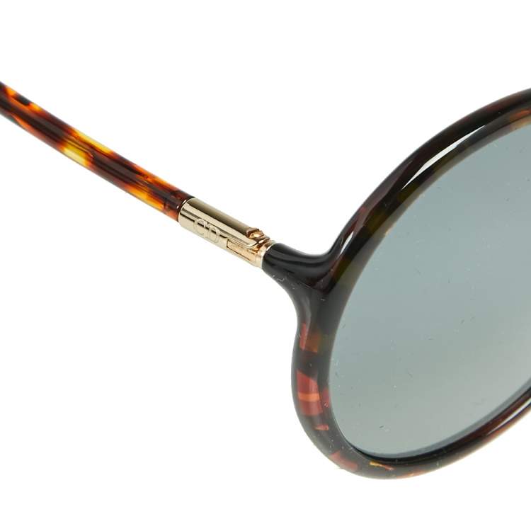 Pre Owned Dior Brown Havana/ Grey SoStellaire2 Round Sunglasses