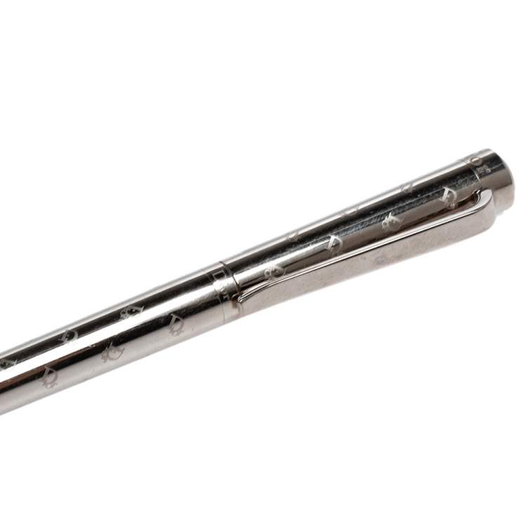 Pre Owned Dior Stainless Steel Stylo Ballpoint Pen