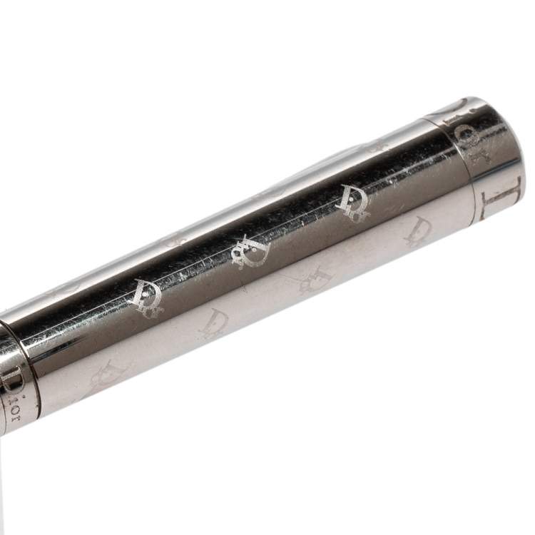 Pre Owned Dior Stainless Steel Stylo Ballpoint Pen