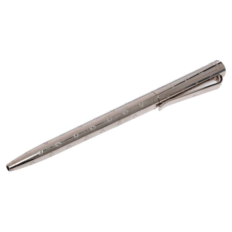 Pre Owned Dior Stainless Steel Stylo Ballpoint Pen