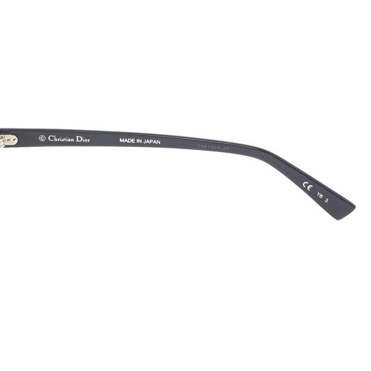 Pre Owned Dior Blue Acetate Dior Elliptic Mirror Sunglasses