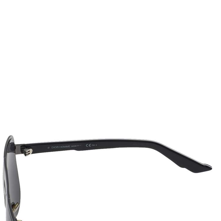 Pre Owned Dior Black Forerunner Aviator Sunglasses