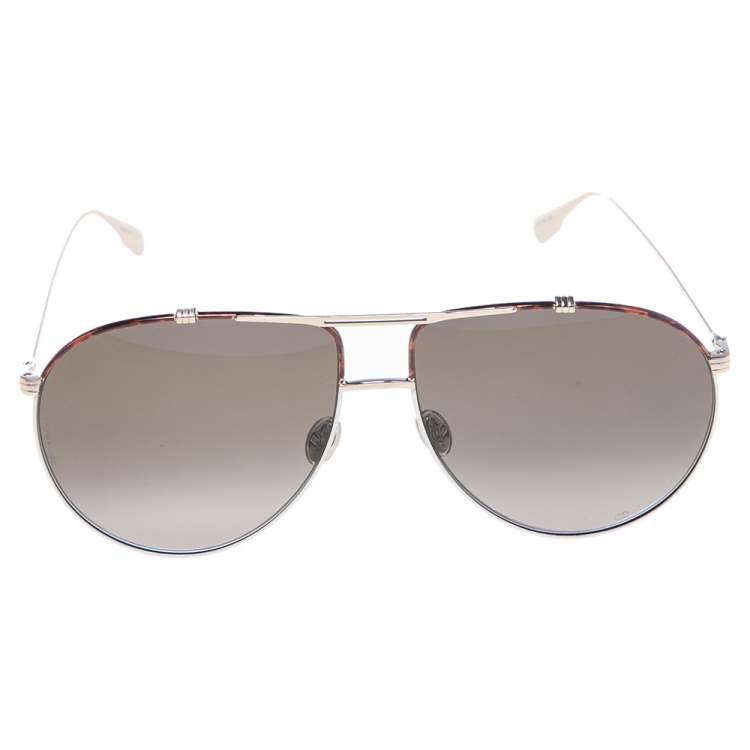 Pre Owned Dior Gold Monsieur1 Pilot Sunglasses