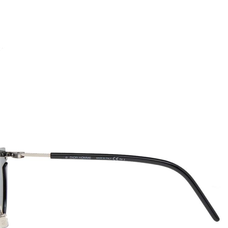 Pre Owned Dior Black/ Grey 8072K DiorFuturistic Round Sunglasses