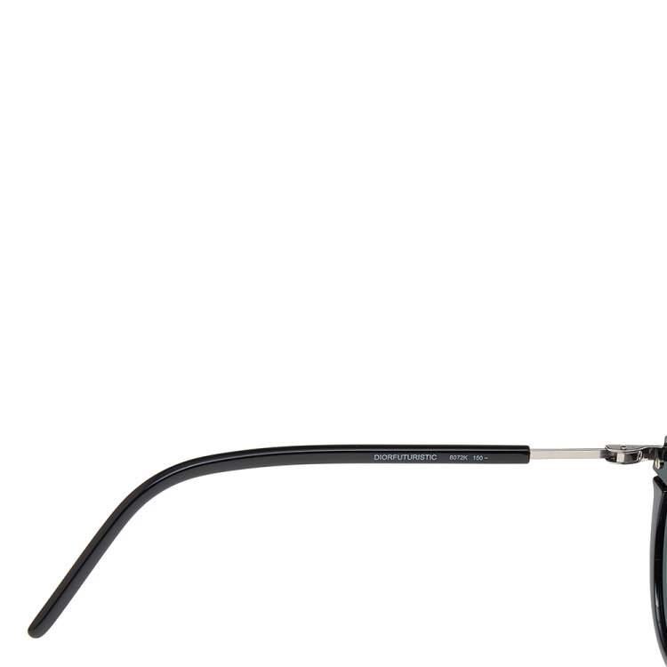 Pre Owned Dior Black/ Grey 8072K DiorFuturistic Round Sunglasses