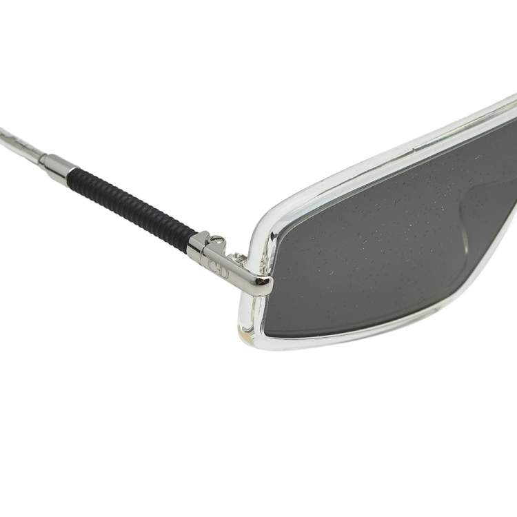 Pre Owned Dior Homme Clear/ Grey Black DIORMERCURE Shield Sunglasses