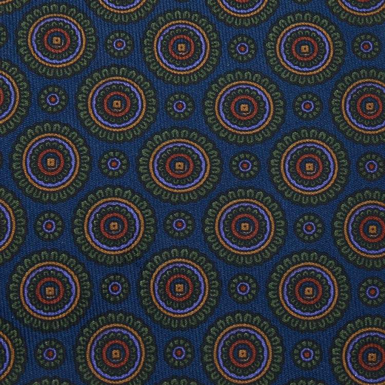 Pre Owned Dior Blue Patterned Silk Tie