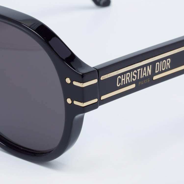 Pre Owned Dior Black / Grey DiorSignature A1U Pilot Sunglasses