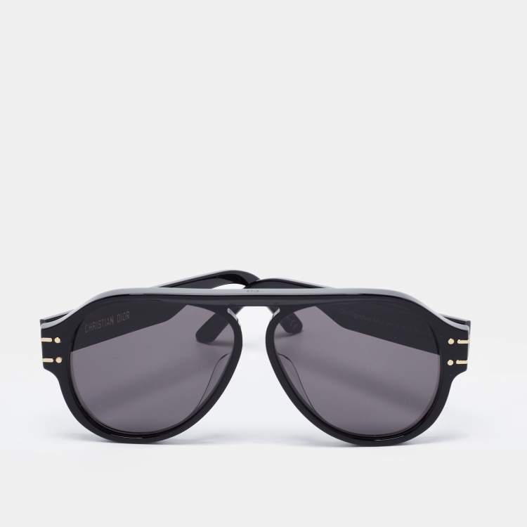Pre Owned Dior Black / Grey DiorSignature A1U Pilot Sunglasses