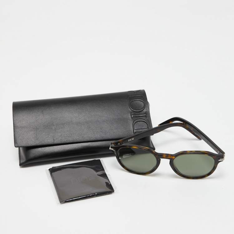 Pre Owned Dior Havana/ Green BlackSuit R21 Pantos Sunglasses