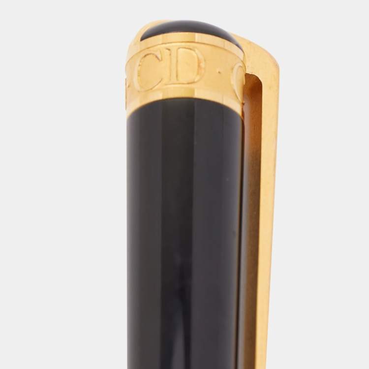 Pre Owned Christian Dior Vintage Gold Tone Ballpoint Pen