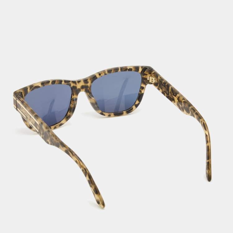 Pre Owned Dior Beige/Black Leopard Print DiorSignature Sunglasses