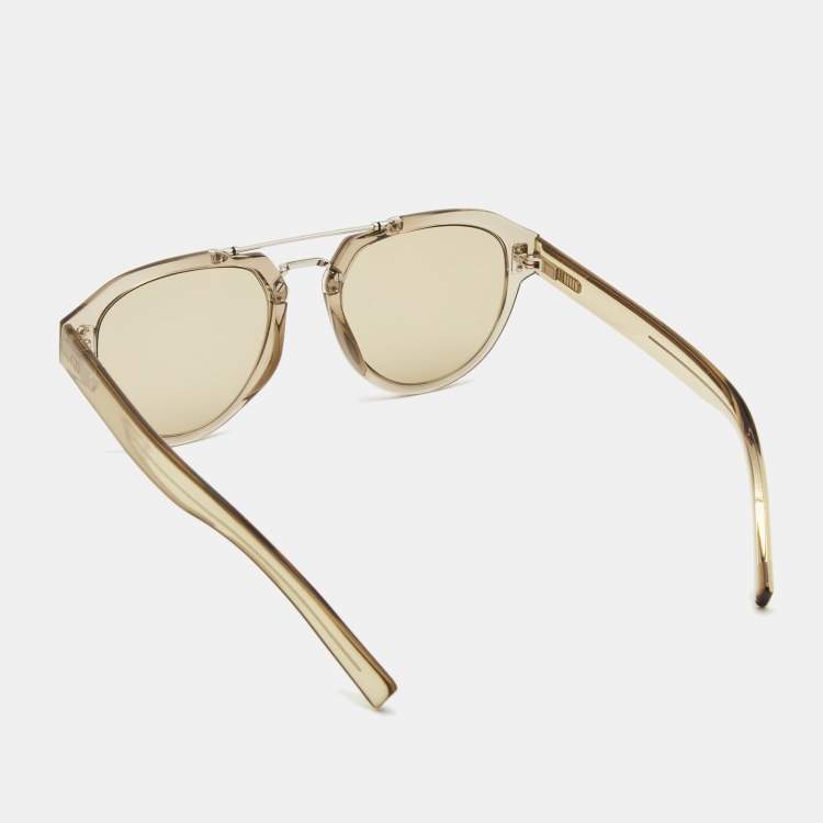 Pre Owned Dior Clear/Brown Gradient Fraction 5 Sunglasses