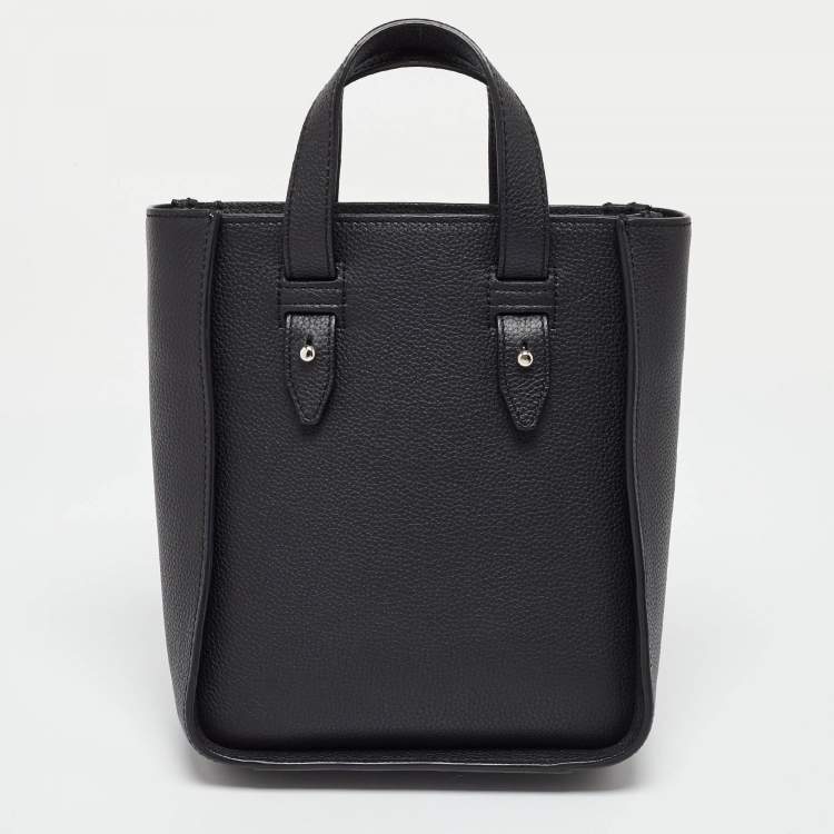 Pre Owned Dior Black Leather Saddle Tote
