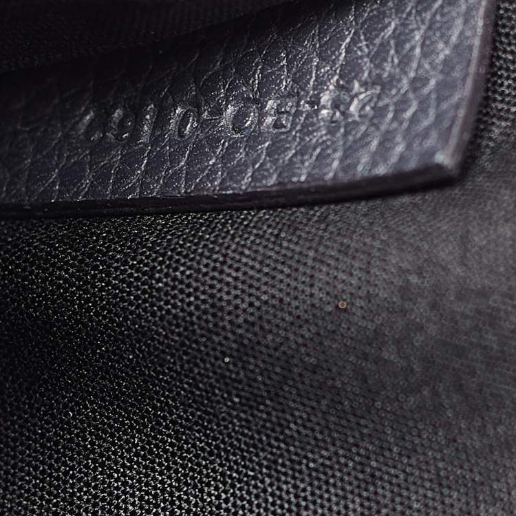 Pre Owned Dior Navy Blue Leather Saddle Crossbody Bag