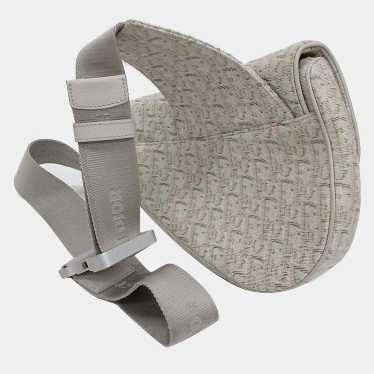 Pre Owned Dior Homme Oblique Saddle Bag